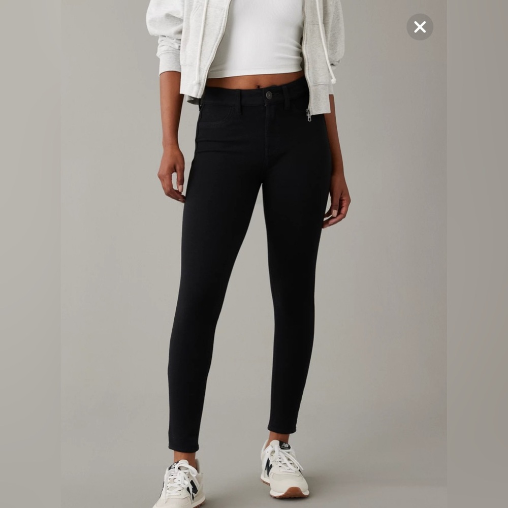 American Eagle Women's Stretch Black Skinny Jeans